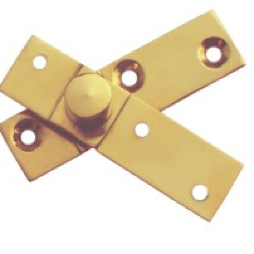 Brass pivot hinges side